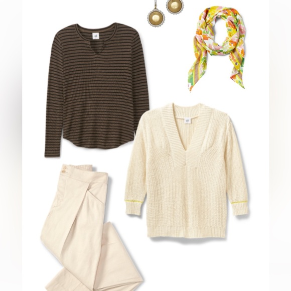 Cabi Croquet Pullover Sweater, Size Medium Cream - Picture 13 of 15